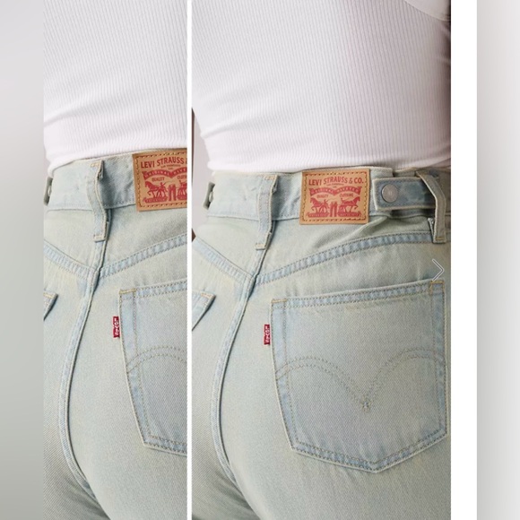 Levi's High Rise Cinch Baggy Jeans - Picture 7 of 9